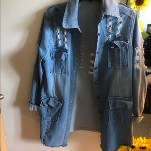 Jean jacket super cute worn once